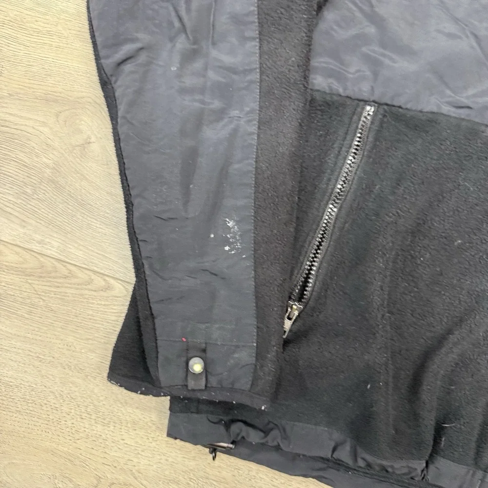 The North Face Denali Jacket Black Men's Sz M FAIR STAINS Outdoor Gorp